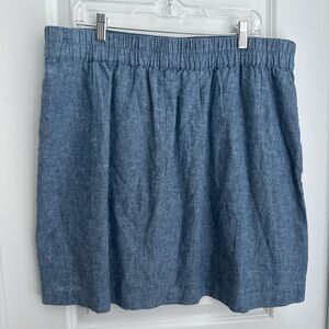 LOFT Denim Blue Mini Skirt